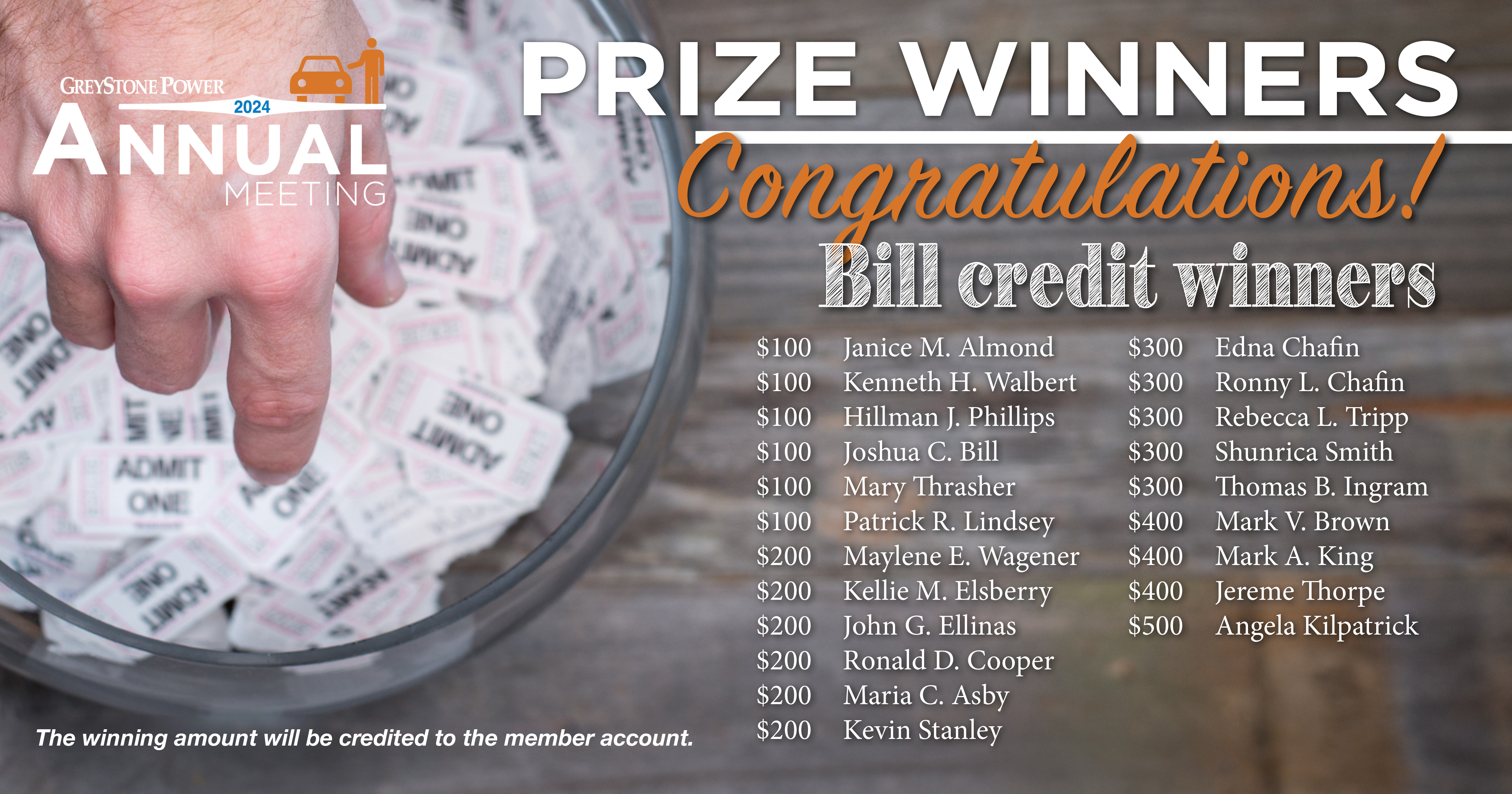 bill credit winners